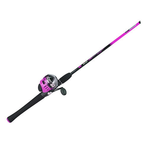 Zebco SPLASH Purple 602M Spincast Fishing Rod and Reel Combo 10# 