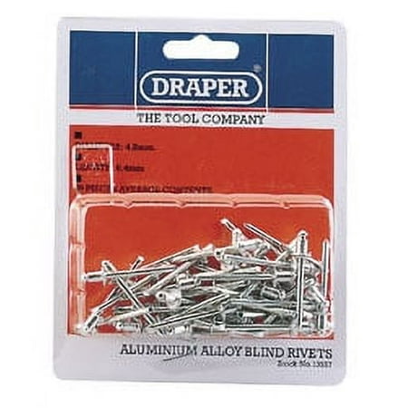 

Draper 13557 50 x 4.8mm x 6.4mm Blind Rivets