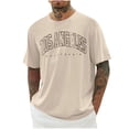 thumbnail image 1 of DPTALR Hommes Col Rond Casual Manches Courtes Col Rond Chemisiers Chemises, 1 of 3