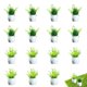 thumbnail image 1 of Maceta pequeña de simulación, decoración de micropaisaje, maceta de flores suculentas, accesorios, decoración de pasteles, decoración de mesa, 16 Uds., 1 of 5