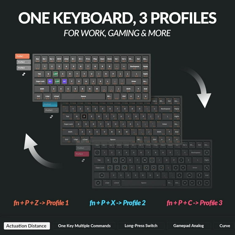 Keychron K2 HE Rapid Trigger Wireless Custom Mechanical Keyboard