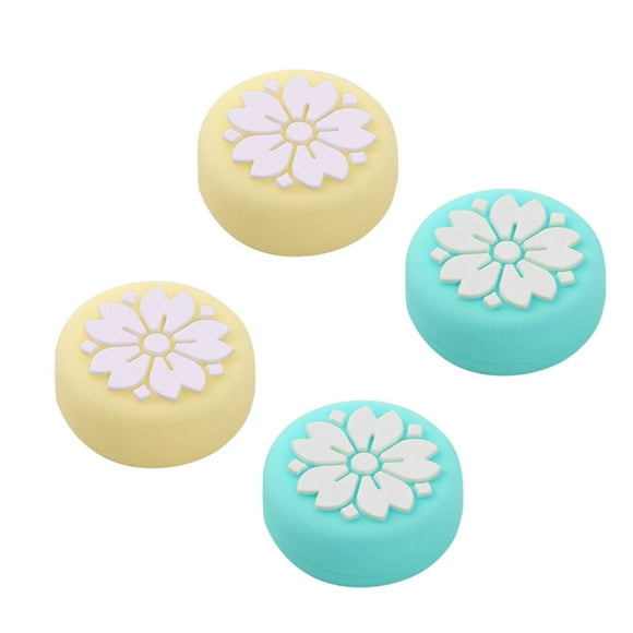 4pcs Soft Silicone Joystick Analog Stick Grip Cap Protective Cover for Nintendo Switch Joy-cons