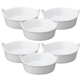 thumbnail image 2 of HIC Kitchen Mini Eared Ramekin Set, Fine White Porcelain, 1-Ounce, Set of 6, 2 of 4