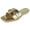 Gold, variant on Berness Women’s Slide Sandals – Square Open Toe Flat with Cushioned Footbed, Lightweight Slip-On, Gold Chain Hardware, Casual Dress KAMARI Tan Brown Coffee 6
