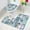 CC1787, variant on Mediterranean Bath Mat Set Blue Wooden Panel StarConch Beach Carpet Home Bathroom Decoration Non-slip Rugs Toilet Lid Cover
