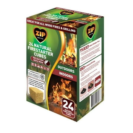 

ZIP Natural Fire Starter Instant Light Cubes 24 Count