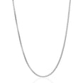 thumbnail image 1 of Genuine Solid Sterling Silver 1.5MM Round Box Link .925 Rhodium Heavy-Duty Necklace Chains 16" - 30", Silver Chain for Men & Women, Made In Italy, Next Level Jewelry, 1 of 2