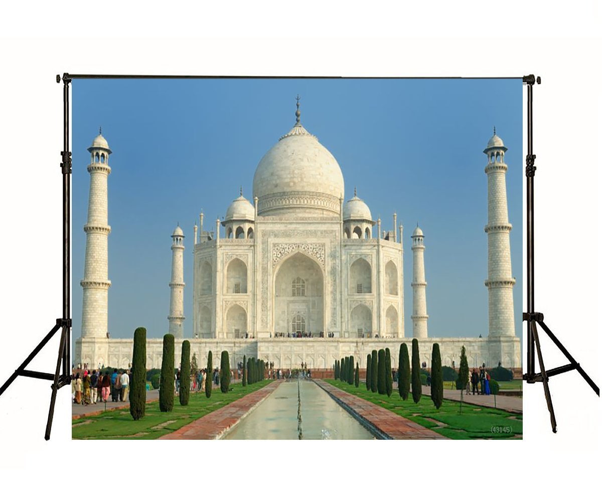 MOHome Taj Mahal Photography Backdrop Royal Photography Background 7x5ft  Photography Studio Props 