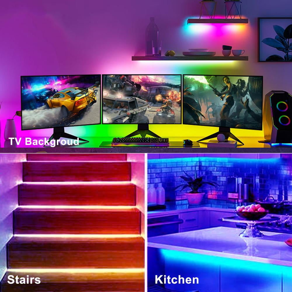 AlexTong Smart WiFi App Control Led Strip Lights Work with Alexa Google Assistant -16.4 feet
