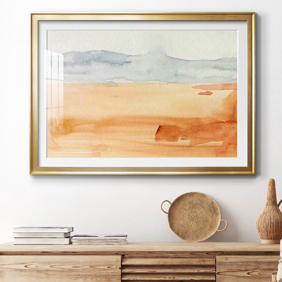Ash Blue Horizon II Premium Framed Print - Ready to Hang