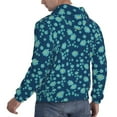 thumbnail image 6 of Naloa Daisies Flowers Men's Casual Hooded Collar Drawstring Hoodies Pullover Sweatshirts Casual Long Sleeve Shirts-3X-Large, 6 of 7