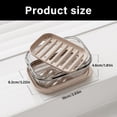 thumbnail image 5 of 2PCS Elegant Soap Case With Cover Modern Double Layer Drying Tray Bathroom Soap Storage Box for Countertop Home Decors, 5 of 11