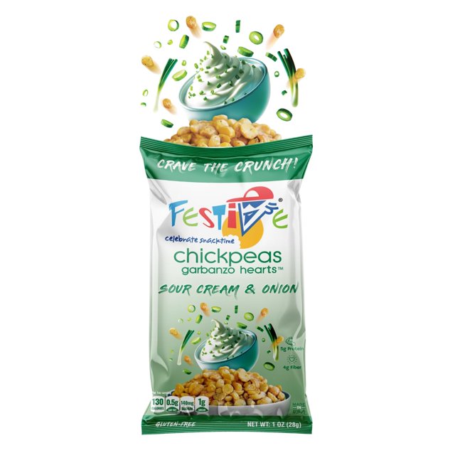 Feel Festive Roasted Chickpeas Variety Snack Pack - Crunchy Balanced Macro Nut Free Healthy Garbanzo Beans - Non-GMO Vegan Soy-Free - Convenient 12 Bags