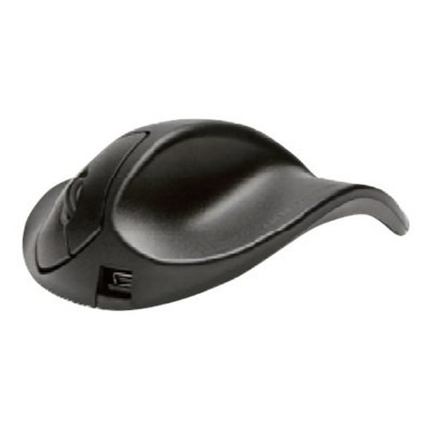 Hippus HandShoeMouse Left Small - Mouse - left-handed - laser - 3 buttons -  wireless - USB wireless receiver - black