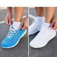 thumbnail image 2 of NevEND 6 Pairs Cotton Thin Ankle Low-cut Socks Athletic Lightweight for Women Size M White, 2 of 7