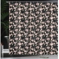 thumbnail image 4 of Ambesonne Floral Shower Curtain, Victorian Blooming Flowers, 69"Wx70"L, Grey Blush, 4 of 5