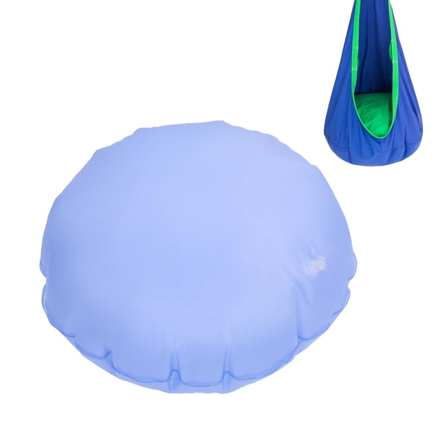 YAERSI Kids Pod Swing Hammock Pod Chair Replacement Inflatable Cushion,Hammock Chair Swing Thicken PVC Inflatable Cushions (Blue)