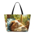 thumbnail image 2 of Disketp Lazy Home Style Guinea Pig Bolsa de Playa de Gran Capacidad, Bolso Impermeable y a Prueba de Arena para Mujer, Ideal para Playa, Piscina y Natación, 2 of 7