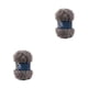thumbnail image 2 of Naiovety Hilo de punto Pelota de piel Suministros de costura Suavidad Bufanda Sombrero Herramientas para tejer Gris claro 2Conjunto, 2 of 6