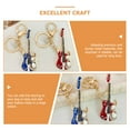 thumbnail image 5 of COMPUKAS 1 Set Miniature Guitar Keychain Metal Ornament Creative Decoration for Phones Kids Friends, 5 of 8