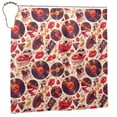 thumbnail image 2 of Zufioo Skull rock record music heart Pattern Shower Curtain 72x72in, Waterproof Curtain for Bathroom-Waterproof, Mildew-proof, Quick-drying,Home Bathroom Supplies-One Size, 2 of 8