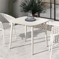thumbnail image 1 of Pemberly Row 33.5" Square Outdoor Patio Table in Powder White, 1 of 11