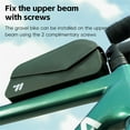 thumbnail image 3 of 1L Waterproof 600D TPU Bike Frame Bag with Magnetic Flap Closure - Streamlined Design for Mountain/Road Bicycles, Secure Adhesive/Screw Mounting, Wind Resistance Reduction, Leg Contact Prevention,, 3 of 7