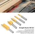 thumbnail image 4 of Brocas rectas 2 flautas vástago universal de 8 mm bricolaje 5 piezas reemplazo de brocas rectas profesionales para carpintería para fresadoras de escritorio ANGGREK Otros, 4 of 8