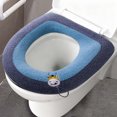 thumbnail image 5 of Comfortable Waterproof Toilet Seat Cushion for All Seasons, Soft Fabric Cover, Easy to Clean, Stylish Bathroom Accessory Blue, 5 of 6