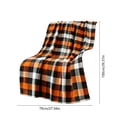 thumbnail image 3 of MORESEC Thanksgiving Fall Flannel Throw Blanket Ultra Soft Cozy Plaid for Sofa Bed Couch Living Room Home Autumn Decor Gift Durable Machine Washable 27.56x39.37in, 3 of 6