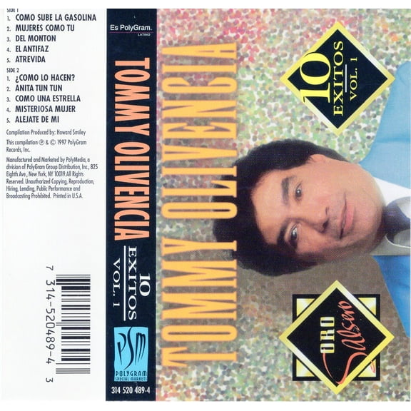 Tommy Olivencia – 10 Exitos Vol. 1 (Cassette)