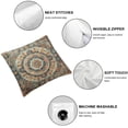 thumbnail image 4 of nygtbtfer Set of 2 Orange Throw Pillow Covers Pillow Covers Cushion Covers Ethnic Decorative Pillow Cases For Women Adults Men White, 4 of 6