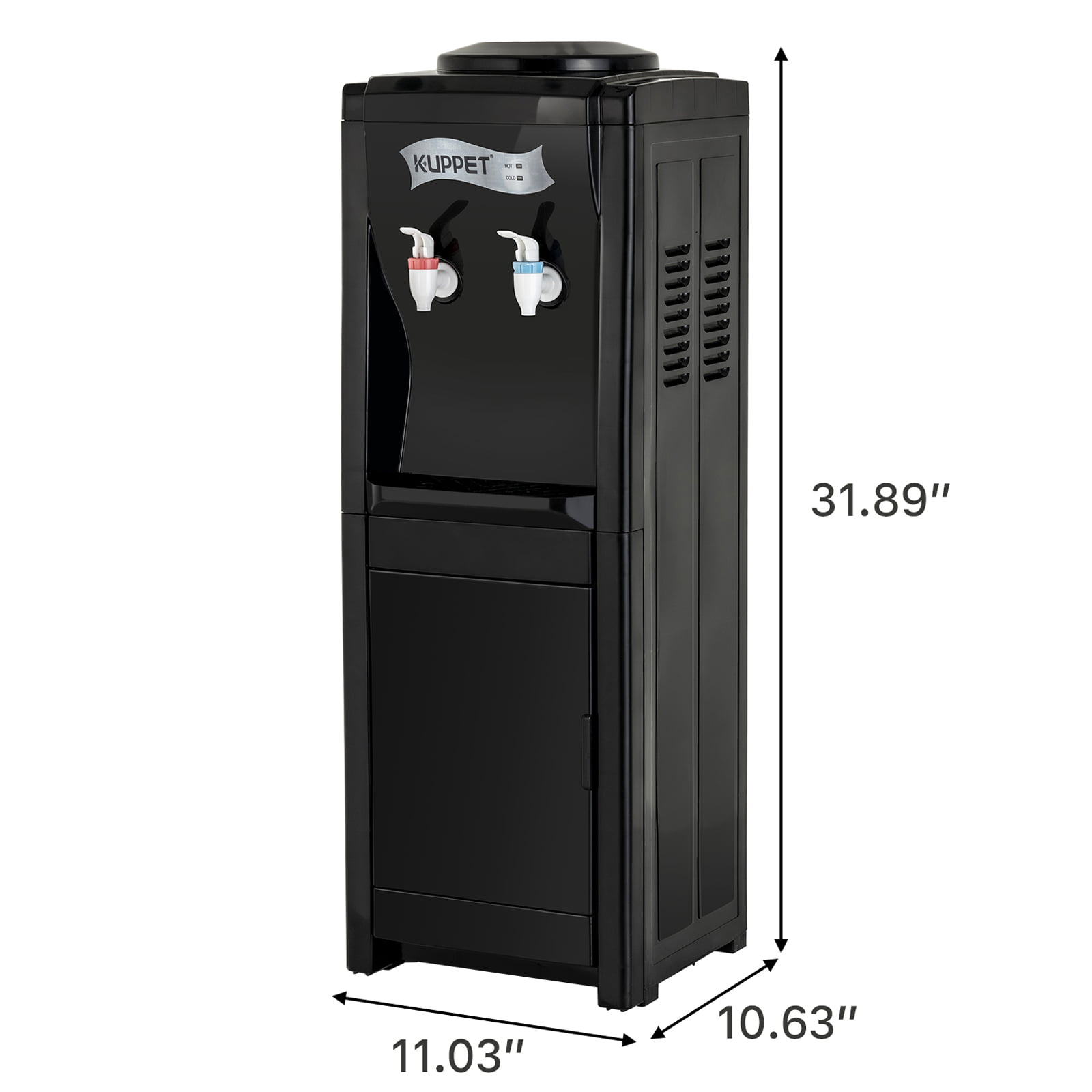 Details about   Kuppet 5 Gallon Top Loading Electric Hot ＆Cold Water Cooler Dispenser Black NEW! 