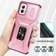 thumbnail image 4 of Funda para GANGXUN Motorola Moto G Power 2024 - Soporte metálico, Función magnética, Rosa, 4 of 5