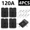Black 120A, variant on 4Pcs Anderson 50A/120A Quick Connect Plug Kit - Silver Plated Copper Connector for 12-36V Winch/ATV/Trailer Wiring
