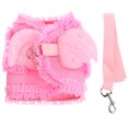 thumbnail image 2 of Adorables arneses mascotas angel gato arneses moda perro correas de pecho tracción mascota tracción (rosa, tamaño s, hebilla de tracción para aleatorios), 2 of 6