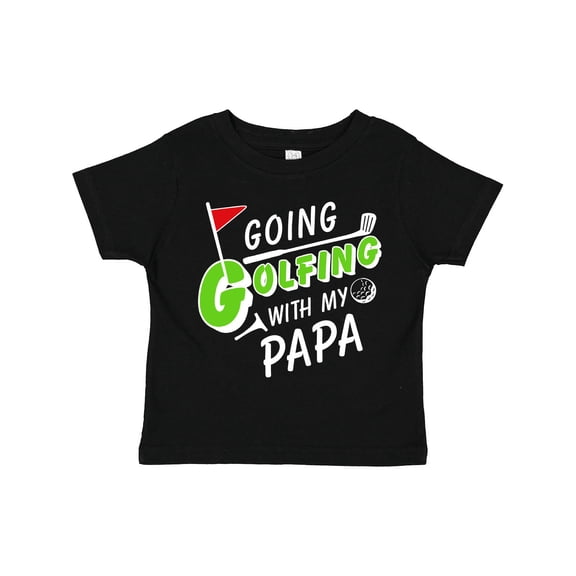 Inktastic Going Golfing with My Papa- Kids Golf Boys or Girls Toddler T-Shirt