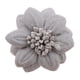 thumbnail image 2 of Brillante Tela Flor Clip Broche Pin Novio Baile De Graduación gris Yinane Pin de la broche de los hombres de las mujeres, 2 of 8