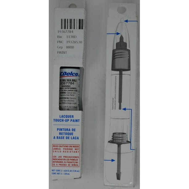 OEM Genuine GM ACDelco 4 in1 Touch Up Paint CODE 98U WA800J WHITE