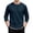 Navy, variant on XRoczxe Men's Thermal Waffle Knit Long Sleeve T-Shirt, Crew Neck Slim Fit Textured Henley Top, Casual Basic Undershirt for Fall Winter Layering