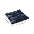 thumbnail image 3 of Fmbmuo Seat Cushion Square Stain Resistant Warm And Cozy 17x17 Inch Seat Cushions, 1Pcs Cotton Modern (Blue), 3 of 6