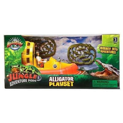 Alligator Adventure Pod Play Set Kids Children Toys Jungle Animals