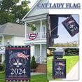 thumbnail image 3 of Letreros para jardín de la señora gata Harris con la bandera de 2024 No vamos a volver, 3 of 6
