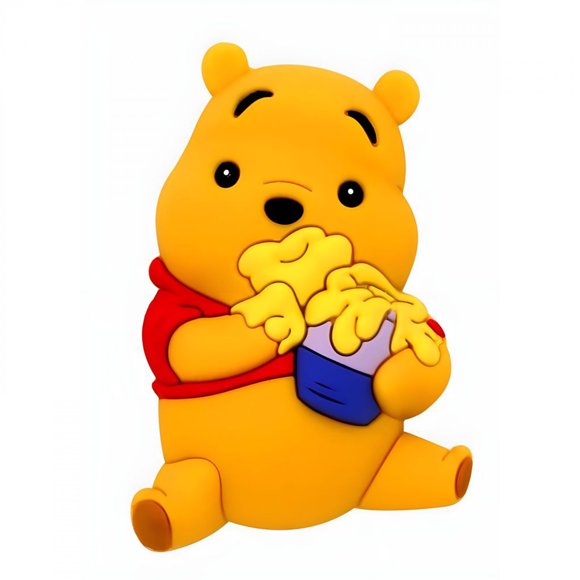 Winnie l'Ourson Aimant en Mousse 3D Trop de Miel