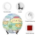 thumbnail image 5 of Lsque Sanrio Pattern Ceramic Decorative Plate Decorative Plates with Display Stand Personalized Porcelain Plate Ceramic Ornaments for Wall Hanging Decoration-6in, 5 of 6
