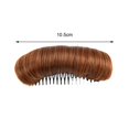 thumbnail image 5 of 4Pcs Hair Bun Invisible Fluffy Hair Pad Black Brown False Hair Clip Comb Hair Volume Base Bump Styling Insert Tool Women Hair Accessories-Black Brown, 5 of 8