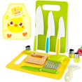 thumbnail image 3 of MesaSe PENGXAING 14Pcs Kids Kitchen Cutter Set Safe Reusable Kids Cooking Cutters for Cutting Fruit Vegetable, 3 of 11