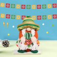 thumbnail image 3 of Poupée Nain Carnaval Sombrero Rudolph Instrument de Musique Nain Ornement, 3 of 6