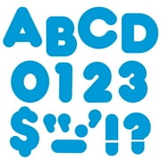 Blue 2" Casual Uppercase Ready Letters