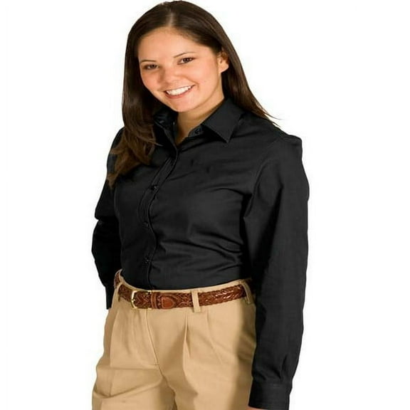 Women's Long Sleeve Soft Collar Twill Shirt 5750